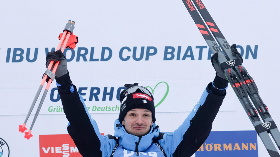 Biathlon: Giacomel non si ferma, vince anche l'inseguimento a Oberhof