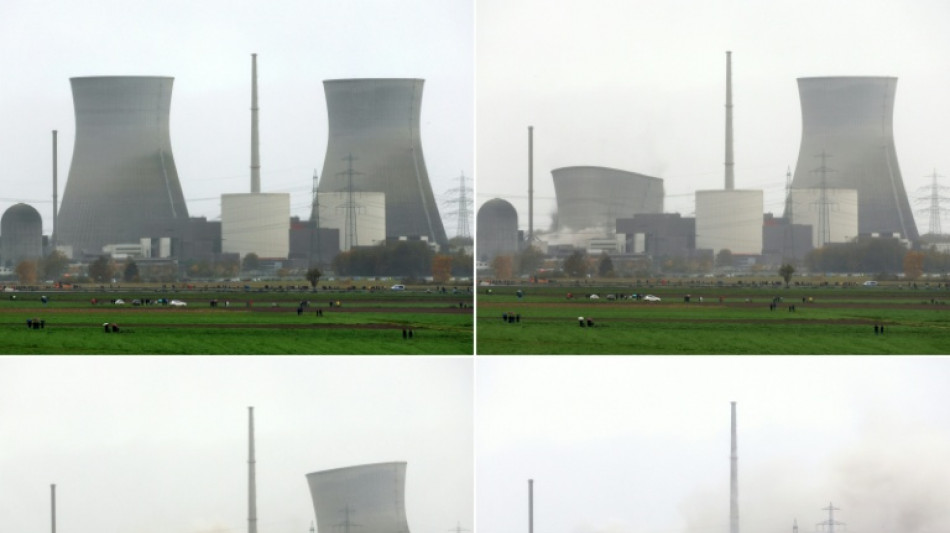 Kühltürme von Ex-Atomkraftwerk Gundremmingen gesprengt - Zehntausende Zuschauer