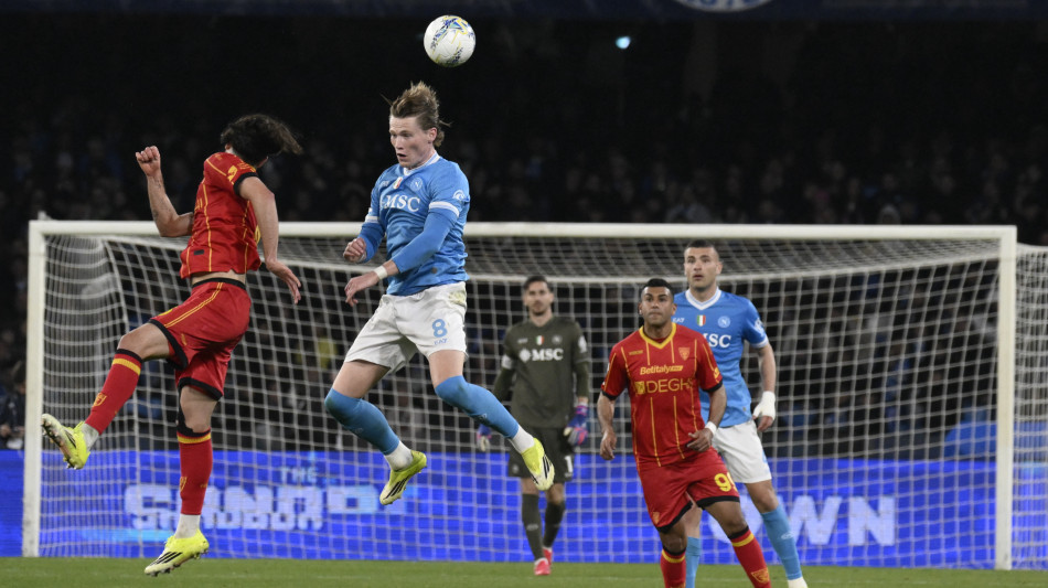 Serie A: Napoli-Lecce 2-1