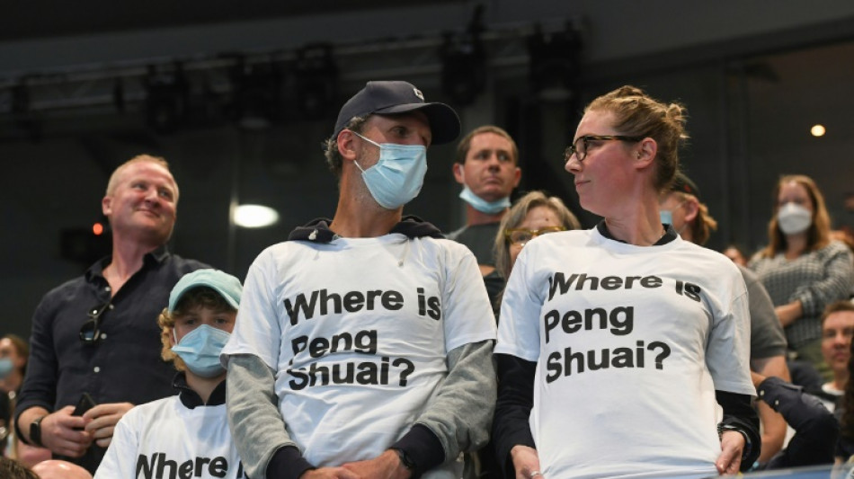 'Where is Peng Shuai?' shirts handed to Australian Open fans