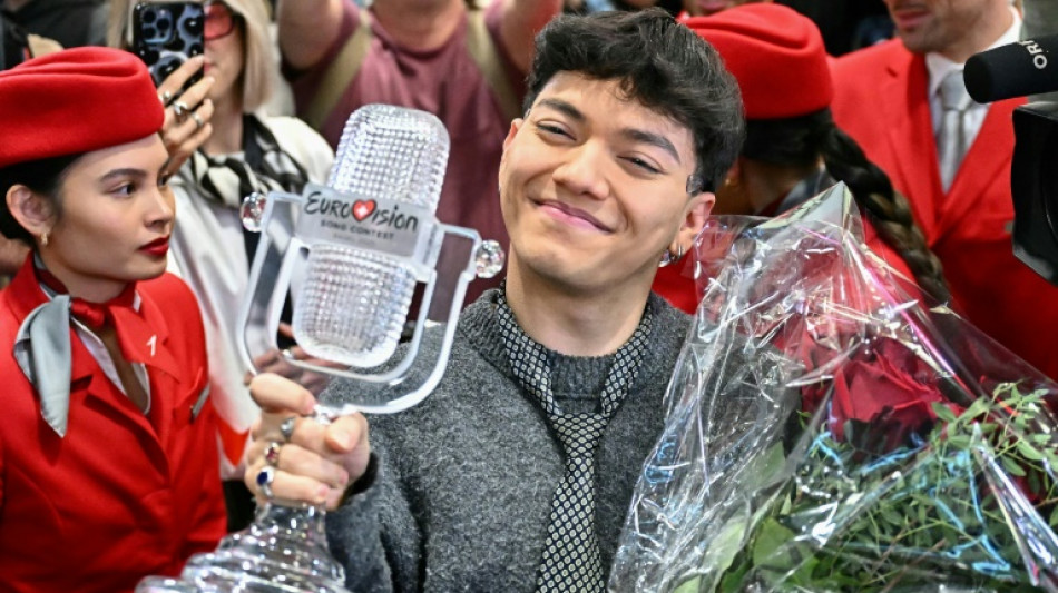 Austria's Eurovision winner receives hero's welcome 