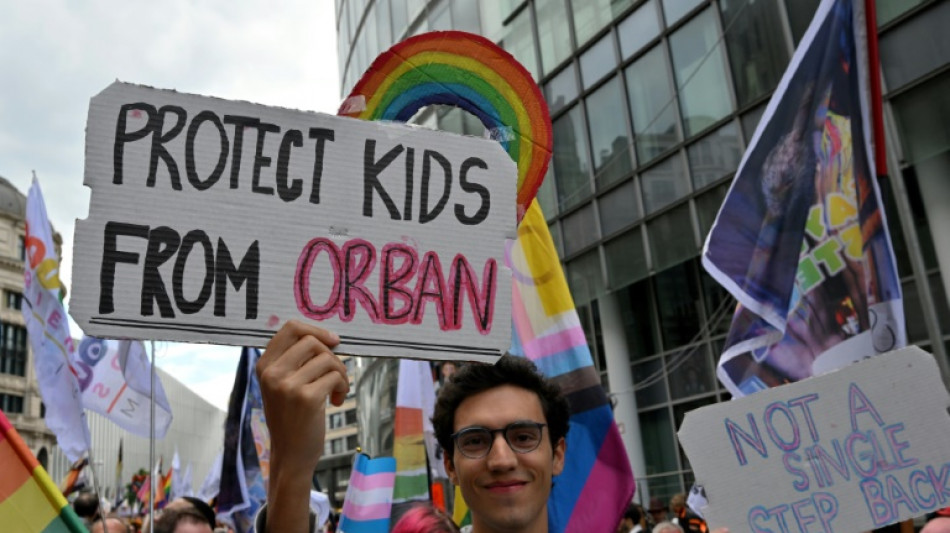 Brussels march urges EU to act over Budapest Pride ban threat