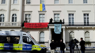 Des manifestants occupent l'h&ocirc;tel particulier d'un oligarque russe &agrave; Londres